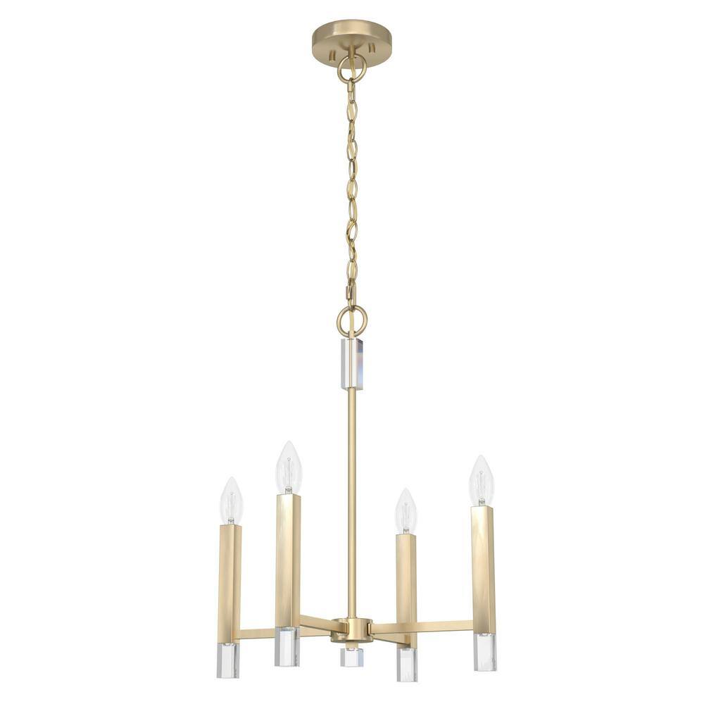 Hunter Sunjai 4-Light Alturas Gold Candlestick Pendant Light 19517 ...