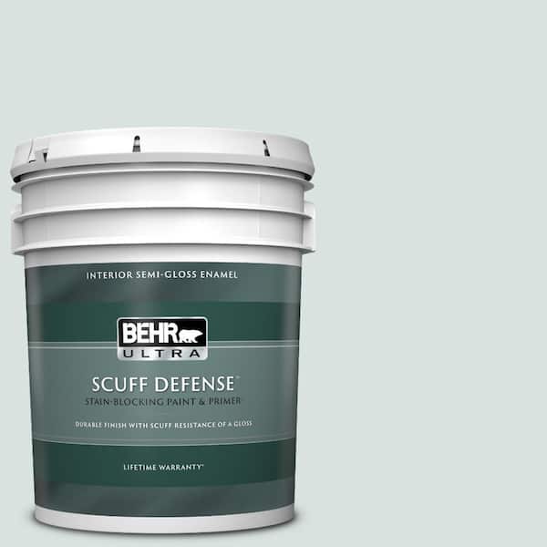 BEHR ULTRA 5 gal. #N440-1 Streetwise Extra Durable Semi-Gloss Enamel Interior Paint & Primer
