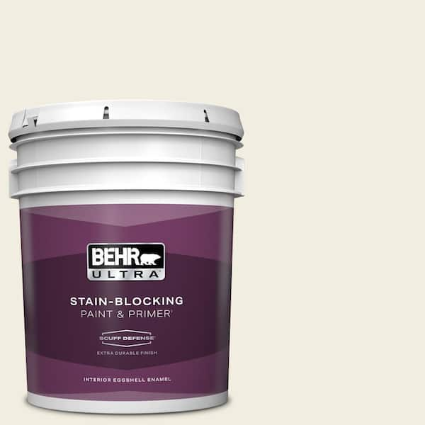 BEHR ULTRA 5 gal. #12 Swiss Coffee Extra Durable Eggshell Enamel Interior Paint & Primer