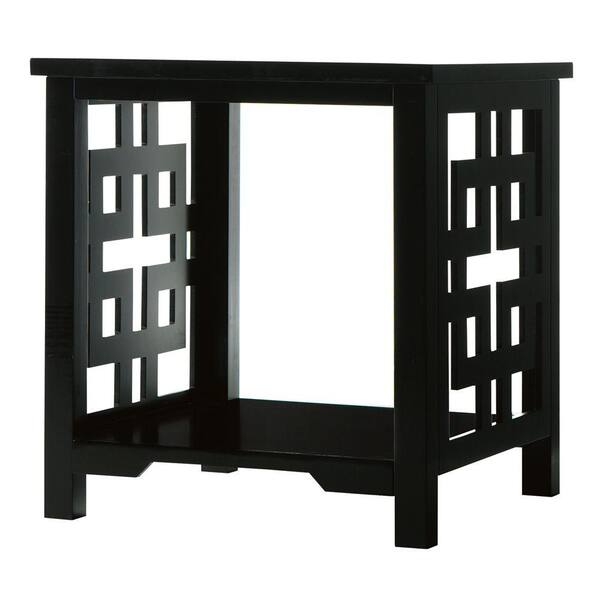 Unbranded Knot Black End Table