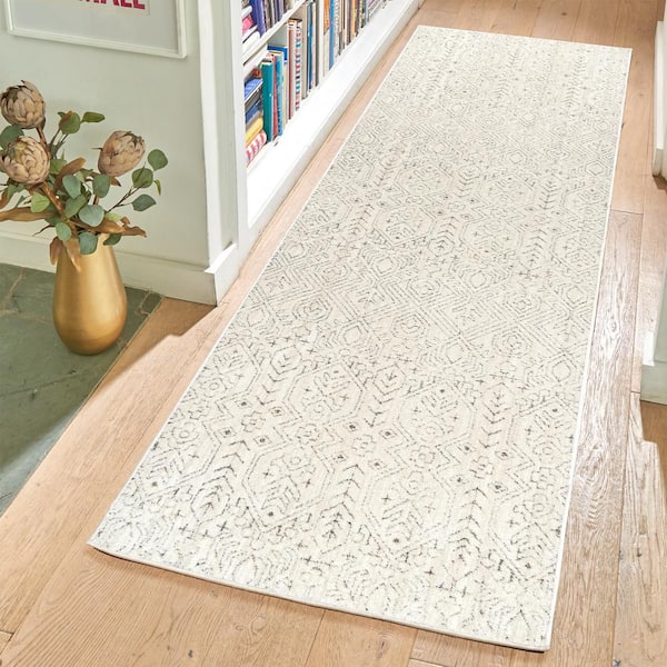 Sydney Senna Cream 3 ft. x 8 ft. Moroccan Indoor Runner Rug