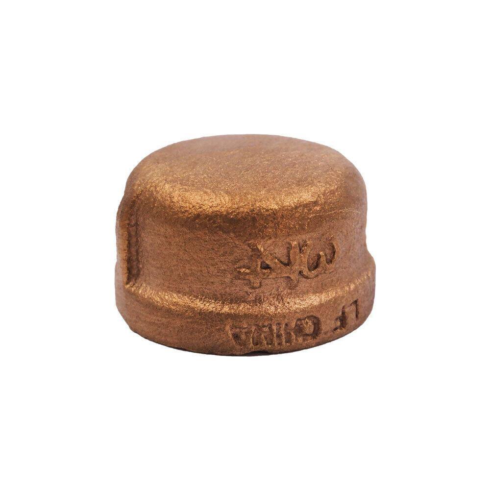 3/4 in. Red Brass Cap