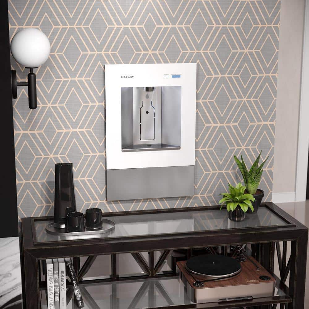 Aspen White Built-in Filtered Water Dispenser with Stainless Steel Front