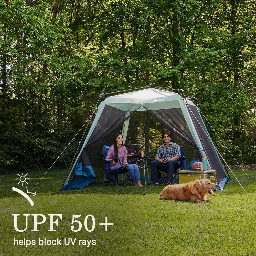 Green 10x10 Instant Screen Canopy Tent with Carry Bag