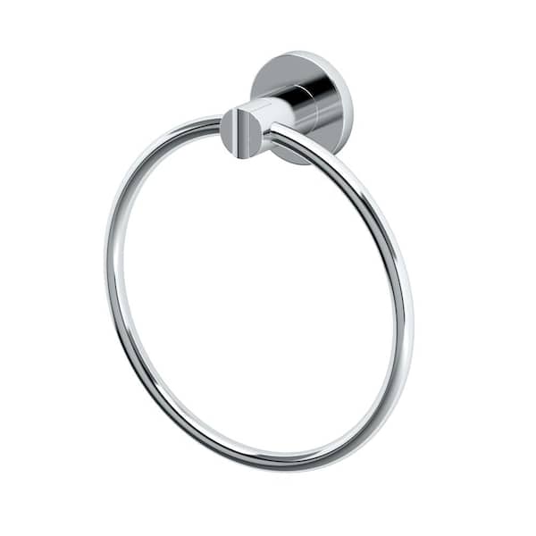 Gatco 1-Pack Channel Wall Mounted Towel Ring in Chrome