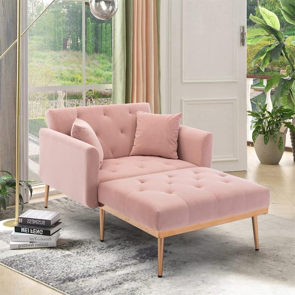 dusty pink chaise lounge