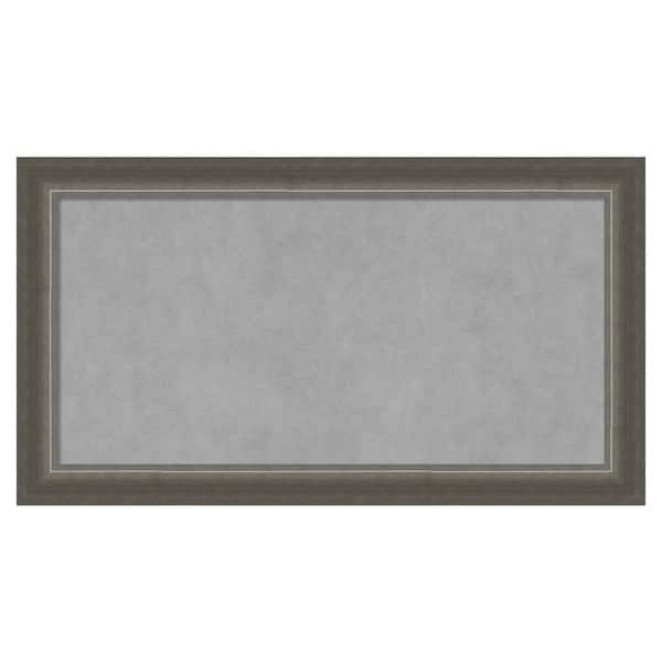 Amanti Art Domus Dark Silver 27 in. x 15 in. Framed Magnetic Board