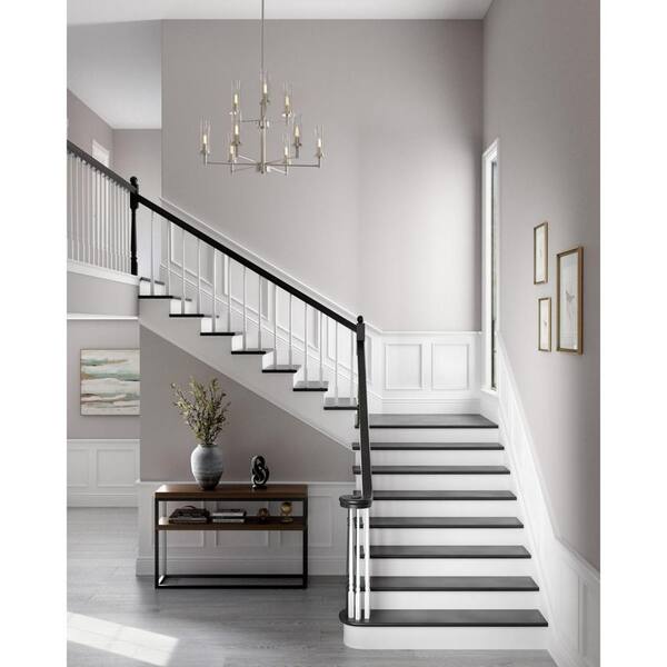 Progress Lighting Kellwyn Collection 9-Light Brushed Nickel Clear