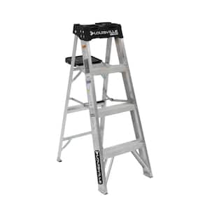 4 ft. Aluminum Step Ladder with 300 lbs. Load Capacity Type IA Duty Rating