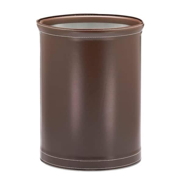 Stitch Chocolate 13 Qt. Oval Waste Basket