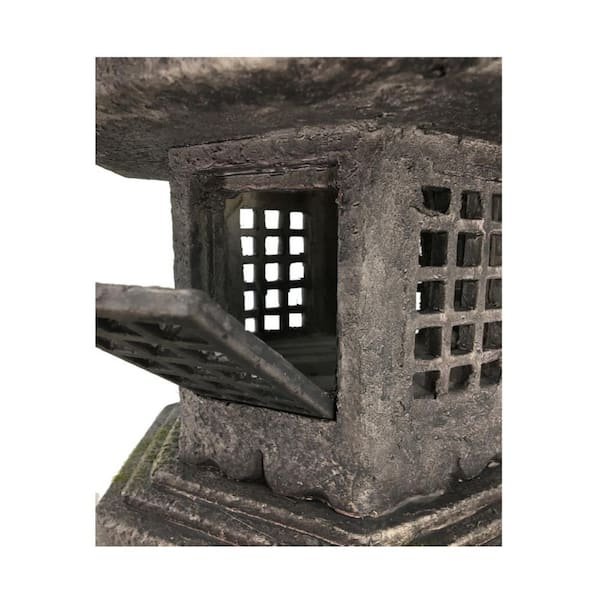 HI-LINE GIFT LTD. 40 in. Grey Stone Pagoda Lantern -Garden