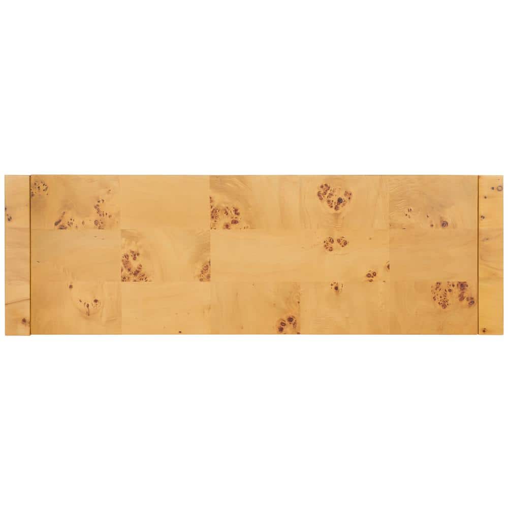 Cella Natural Poplar Wood Rectangle Console Table