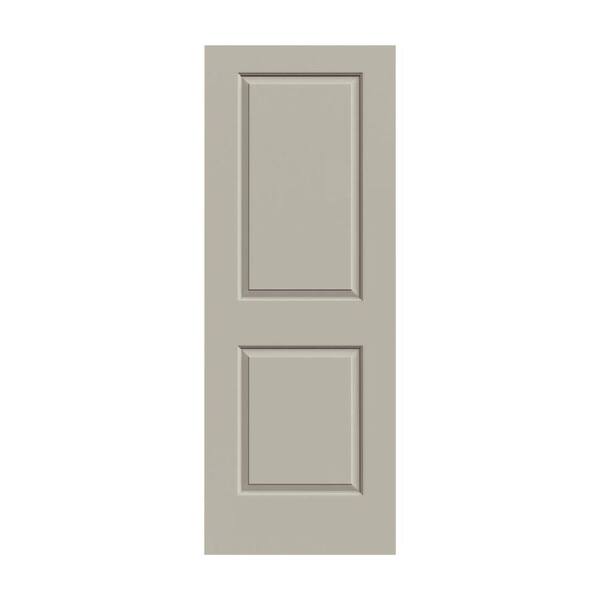 JELD-WEN 32 in. x 80 in. Cambridge Desert Sand Painted Smooth Solid Core Molded Composite MDF Interior Door Slab