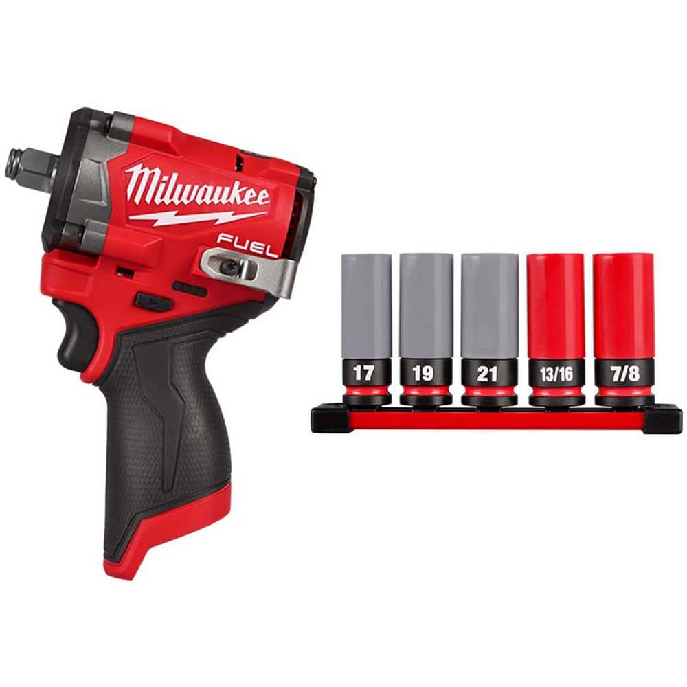 もつ Milwaukee M12 FUEL 12V Li-Ion Brushless Cordless Stubby 1/2 in
