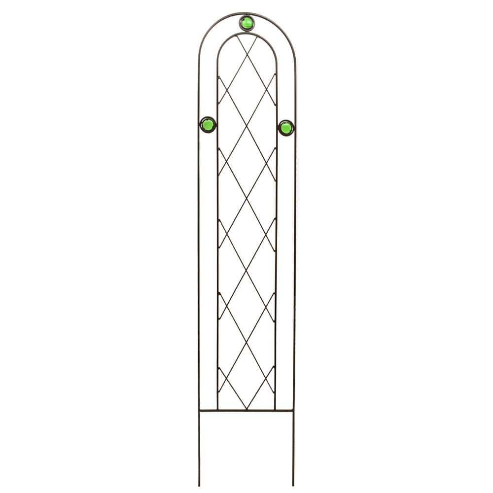 Emerald 48 in. x 10 in. Metal Trellis