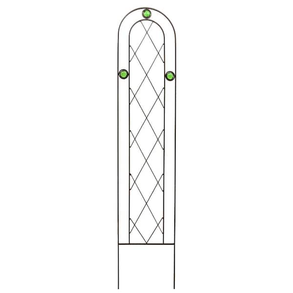 Arcadia Garden Products Emerald 48 in. x 10 in. Metal Trellis