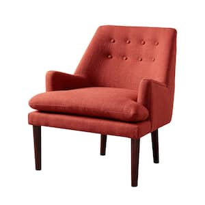 Elsa 29 in. Mid-Century Spice Polyester Arm Chair (Set of 19)