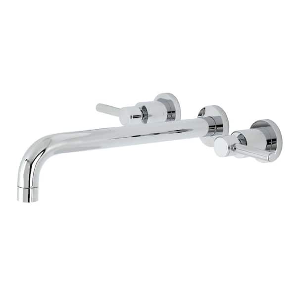 Concord 2-Handle Wall Mount Tub Faucet in Polished Chrome (Valve Included)