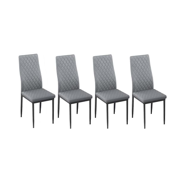 wetiny Parsons Chair Gray Conference Chair (Set of 4)