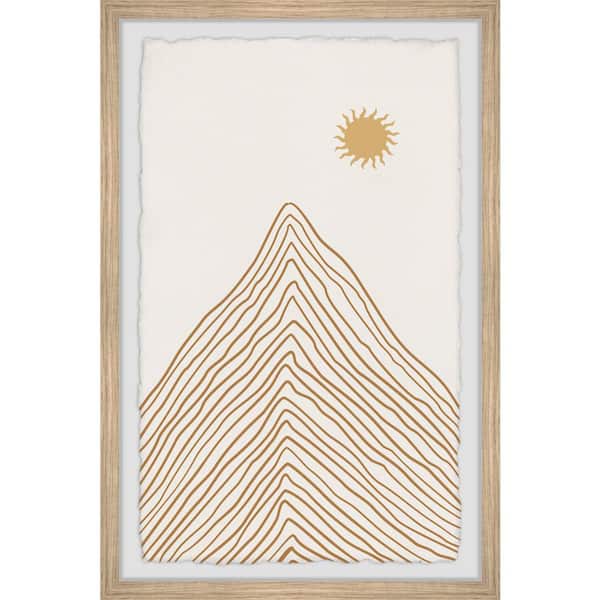 Unbranded "Majestic Mountain" by Marmont Hill Framed Abstract Art Print 36 in. x 24 in.