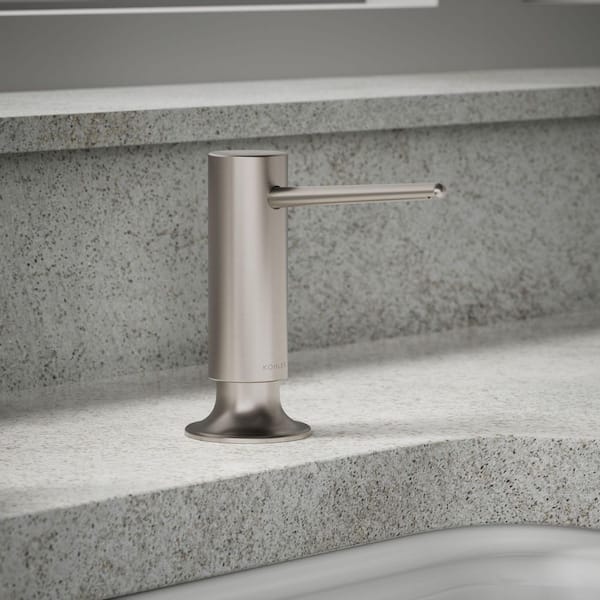 Contemporary Design Soap/Lotion Dispenser in Vibrant Stainless Steel