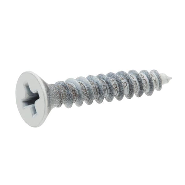 #6 x 1 in. Phillips Flat Head Zinc Plated Wood Screw (12-Pack)