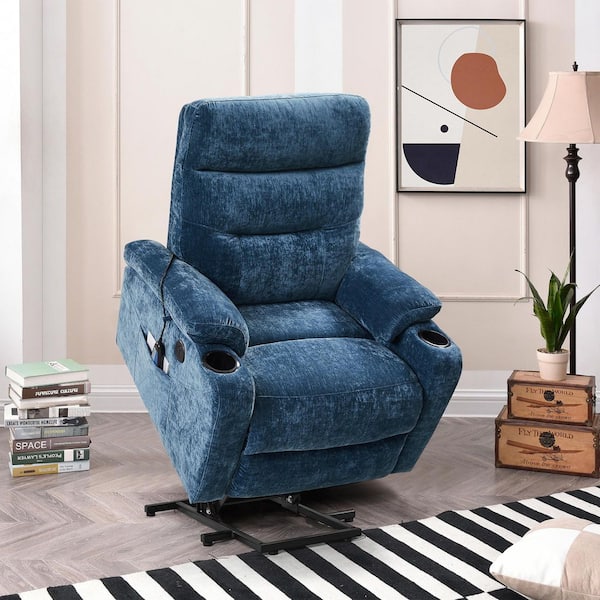 Blue electric recliner online chair