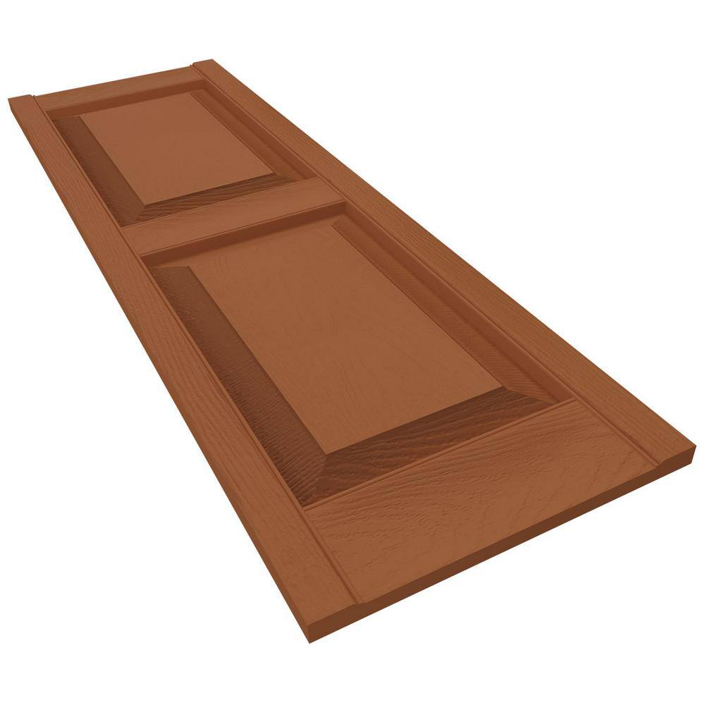 Treated Cedar Raised Panel Decorative Shutters, 58" x 14.75"
