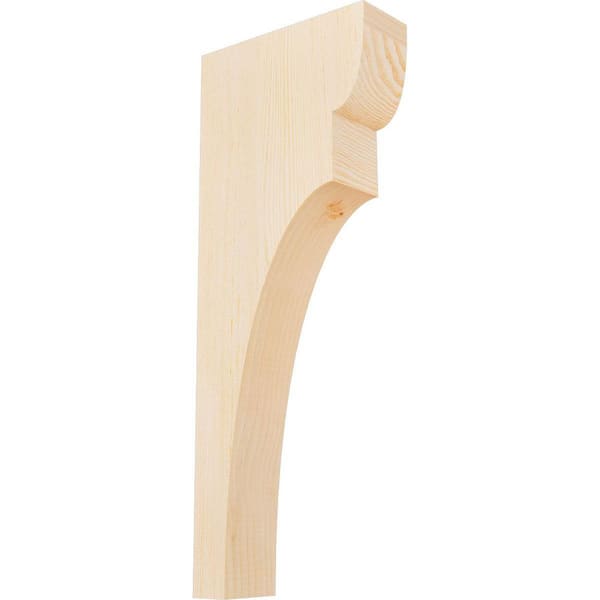 Ekena Millwork 3-1/2 in. x 10 in. x 26 in. Douglas Fir Yorktown Smooth Corbel