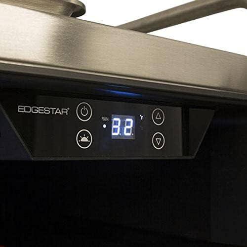 EdgeStar 24" Stainless Steel Triple Tap Outdoor Kegerator with Locking Door