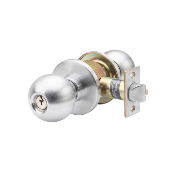 Taco HVB Series Heavy Duty Stainless Steel Grade 1 Commercial Cylindrical Classroom Door Knob with Lock
