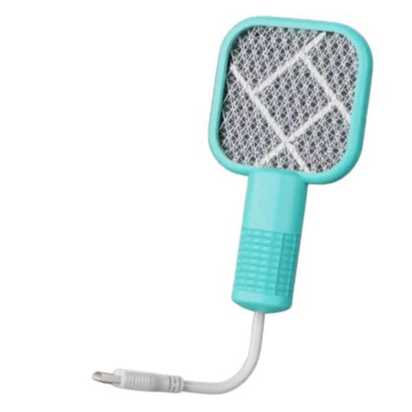 ITOPFOX Indoor Mosquito Racket Killer Fly Swatter For Camping/Travel USB Led Trap Mosquito Killer Lamp 10-Pack in Blue Green