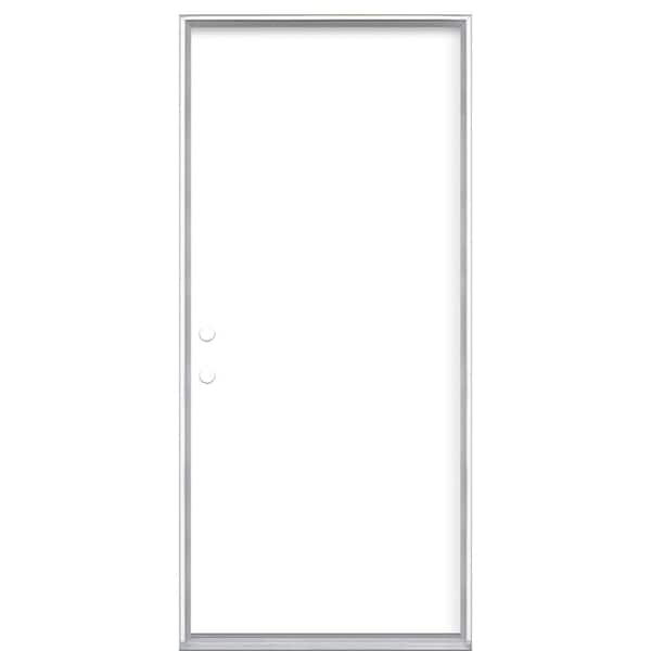 Masonite 36 in. x 80 in. Flush RightHand Inswing Ultra White Painted