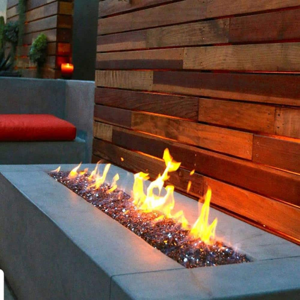 Bronze Reflective Fire Glass, 10 lb