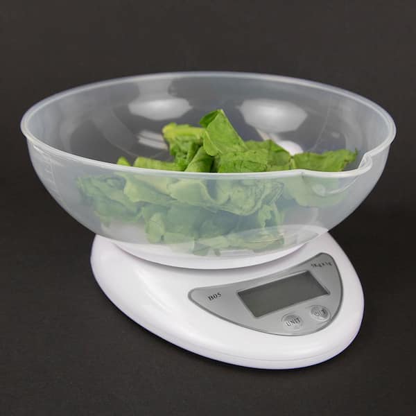Household Kitchen Electronic Scale With Stainless Steel Bowl Kitchen Scale  Food Weighing Bowl Scale With Led Display Screen Detachable Measuring Bowl  Easy To Clean And Waterproof (green/black) - Temu