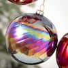 SULLIVANS 4, 4.5 and 6.5 Iridescent Blue Ornament (Set of 3) OR10224 -  The Home Depot