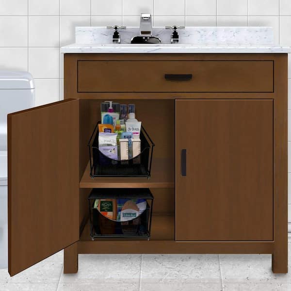 KOSIWU Under Sink Organizers and Storage, Pull Out Cabinet 10.4, Black 10.4