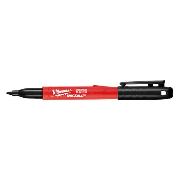 Milwaukee - INKZALL Multi-Colored Fine Point Jobsite Permanent Markers (4-Pack)