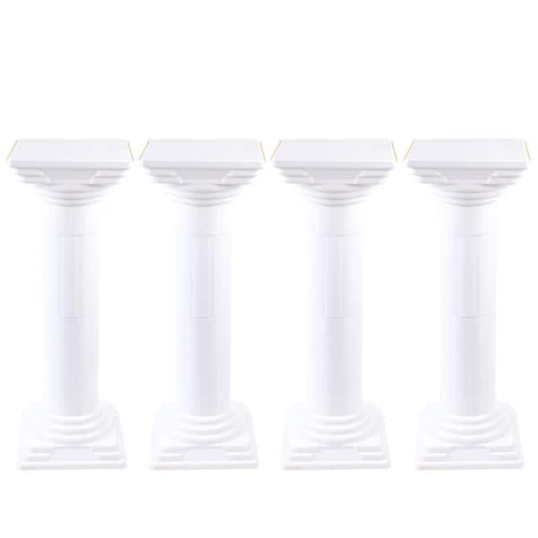 YIYIBYUS White Elegant Wedding Roman Decorative Column Flower Pot Stand ...