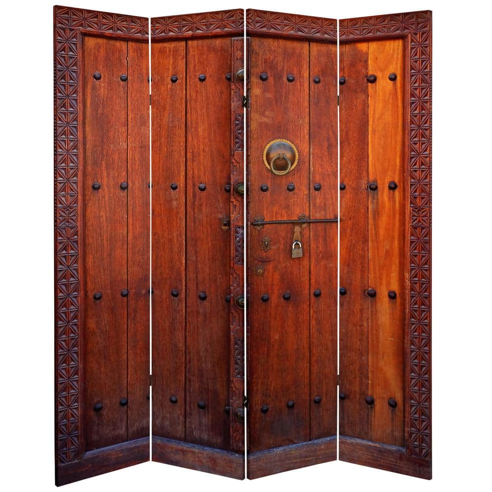 6' Tall Double Sided European Doors Canvas Room Divider