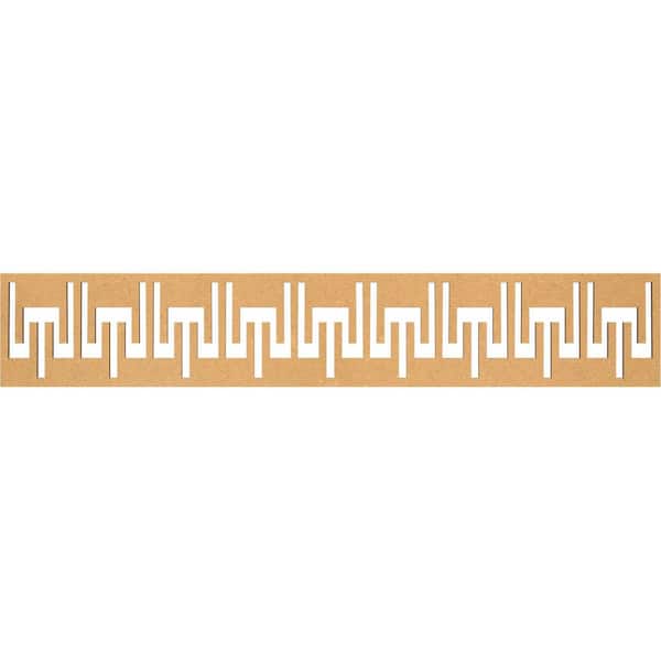 Ekena Millwork Victory Fretwork 0.375 in. D x 46.625 in. W x 8 in. L MDF Wood Panel Moulding