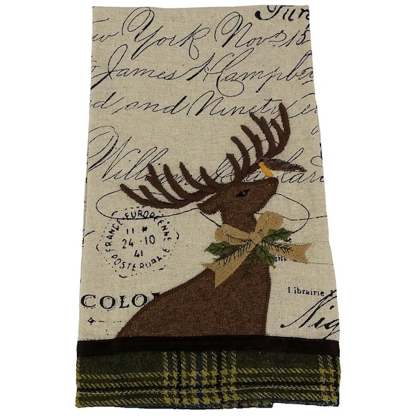 Christmas Deer Kitchen Hand Towels