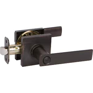 HK Contemporary Style Tuscany Bronze Square Straight Bed/Bath Door Handle