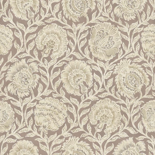 Aliviya Cha Brown Peel and Stick Wallpaper Sample