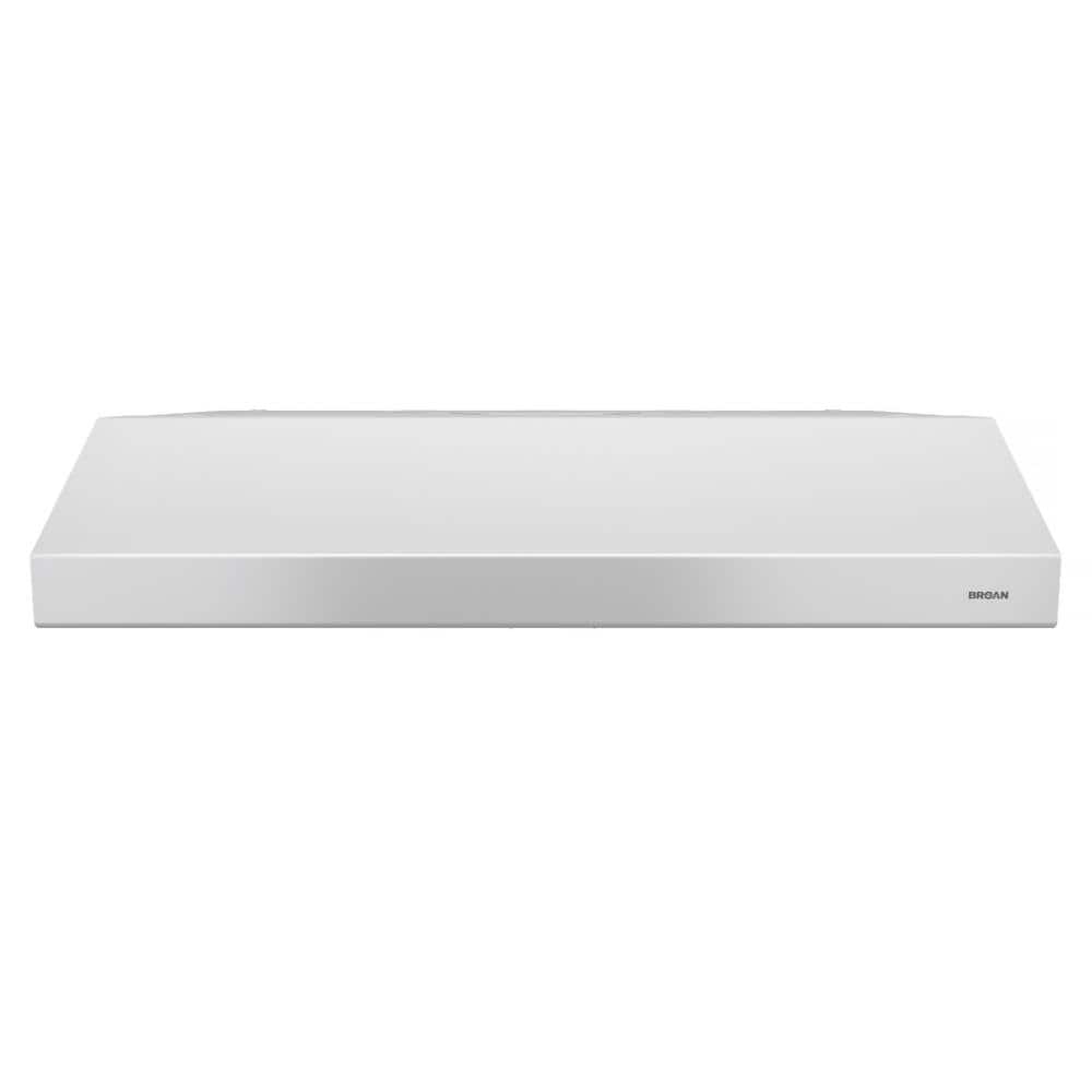 Broan 24" White Stainless Steel Convertible Under Cabinet Range Hood