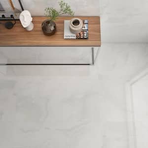 Jume Onyx White 24 in. x 48 in. Polished Porcelain Floor and Wall Tile (15.49 Sq. Ft./Case)