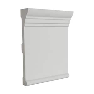 1-3/8 in. x 7-3/4 in. x 6 in. Long Plain Polyurethane Panel Moulding Sample