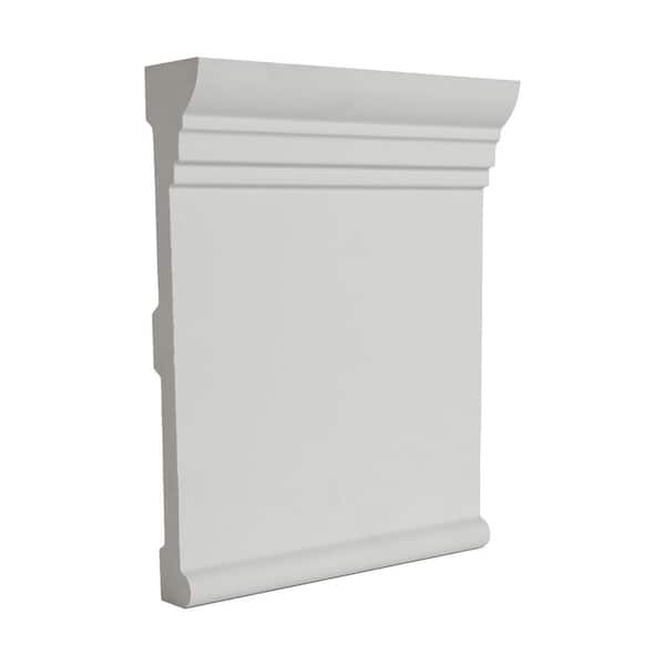 American Pro Decor 1-3/8 in. x 7-3/4 in. x 6 in. Long Plain Polyurethane Panel Moulding Sample