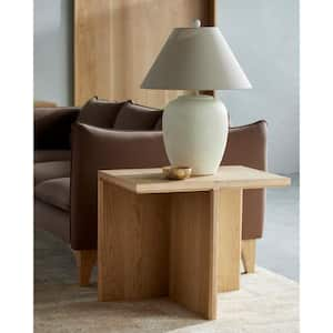 Ali Modern End Table, Brown, 22 in. H x 26 in. W x 18 in. D