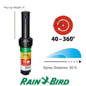 5000 Series 4 in. Pop-Up Gear-Drive Rotor Sprinkler, 40-360 Degree Pattern, Adjustable 26-50 ft.